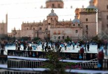 Pista de hielo en el centro de Morelia operará hasta las 2 de la tarde este miércoles