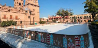 Pista de hielo en el centro de Morelia tendrá horario especial por fin de año