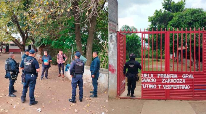 Descartada presencia de personas armadas en primaria de Uruapan; SSP refuerza vigilancia