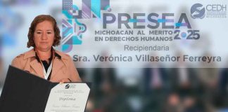 Michoacán premia la lucha contra los feminicidios a Verónica Villaseñor