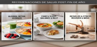 Recomendaciones de salud tras excesos de fin de año: alcohol, comida y desvelos