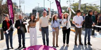 Avanzan obras complementarias del teleférico de Uruapan; inaugura Bedolla calles y canchas deportivas