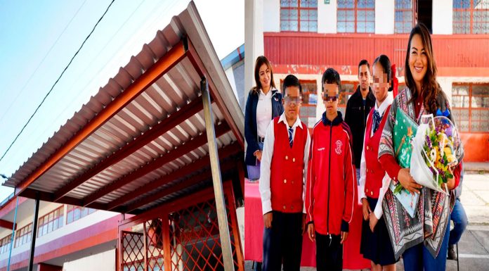 Moni Valdez entrega láminas galvanizadas para mejorar infraestructura escolar en Naranja de Tapia