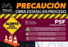Anuncian cierres viales en el distribuidor de la salida a Pátzcuaro por obras públicas