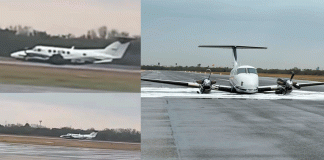 Aeronave de la FGR realiza aterrizaje de emergencia en Reynosa por falla mecánica