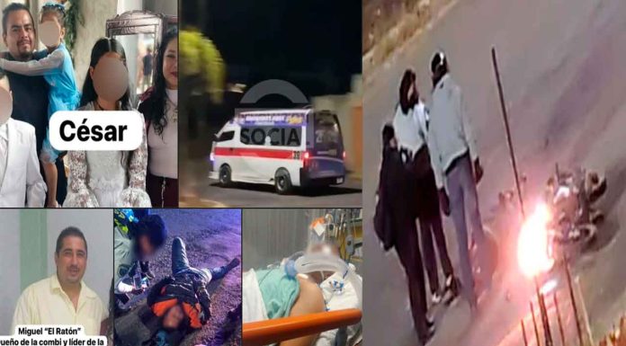 Motociclista lucha por su vida tras accidente con combi en Villa Magna; exigen investigación a fondo