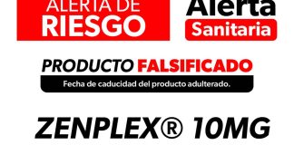 SSM alerta a la población sobre medicamento adulterado Zenplex®️ (Olanzapina)