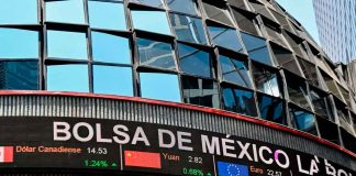 Bolsa mexicana repunta con fuerza tras cuatro jornadas a la baja