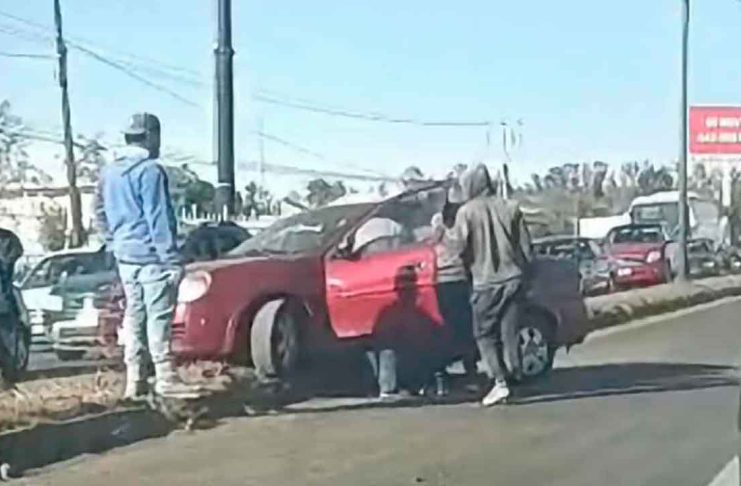 Choque entre 2 vehículos deja un herido en la avenida Morelos Norte de Morelia