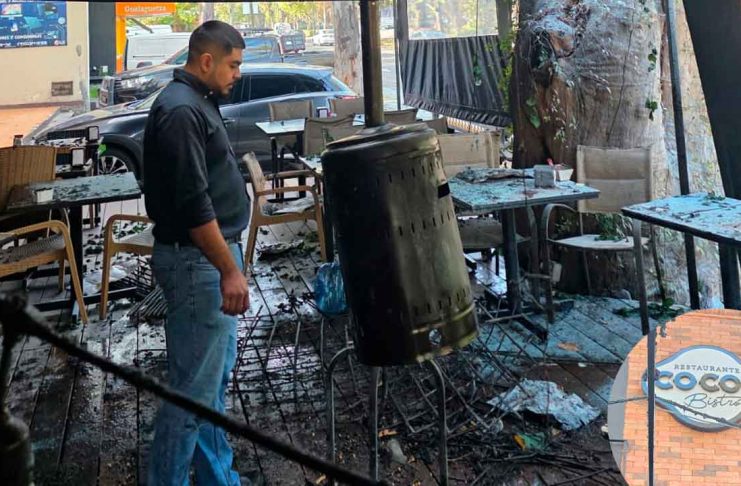 Se registra incendio en restaurante de la Ventura Puente