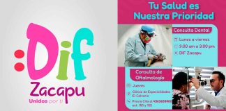 DIF Zacapu refuerza los servicios de salud con consultas dental y oftalmológica.