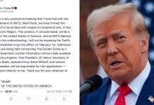 Trump suspende aranceles tras acuerdo preliminar sobre Groenlandia