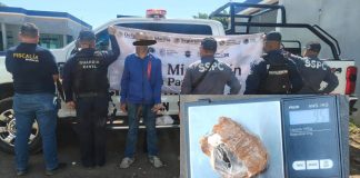 Cortador de aguacate es detenido en posesión de goma de opio en la colonia El Periodista, en Uruapan