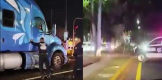 #VIDEO || Tráiler provoca balacera y persecución en la México–Texcoco