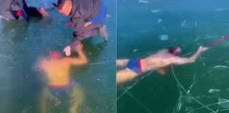 #VIDEO || El minuto más largo bajo el hielo: el video que heló las redes