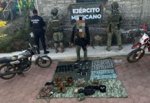 Presunto líder delincuencial es detenido en Zirahuén con armas y droga: SSP