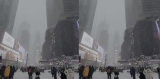 #VIDEO || Fuerte tormenta invernal golpea Nueva York este domingo