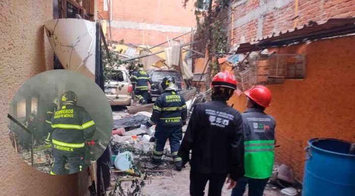 Fuerte explosión por acumulación de gas deja varios heridos y daños en edificio de Coyoacán