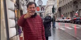 Senador Gerardo Fernández Noroña protagoniza confrontación con ciudadano en calles de Roma| Video