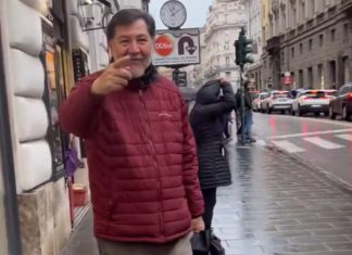Senador Gerardo Fernández Noroña protagoniza confrontación con ciudadano en calles de Roma| Video