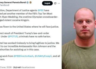 Estados Unidos reconoce colaboración de México en la detención de Ryan Wedding