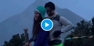 VIDEO // Erupción del volcán de Fuego enmarca propuesta de matrimonio
