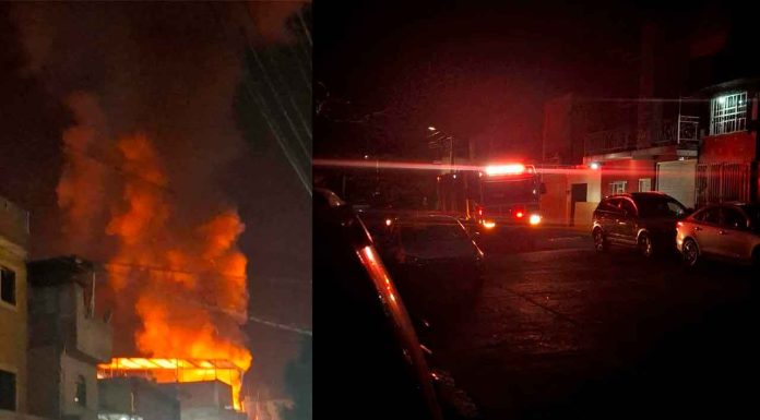 Se registra incendio en predio de la colonia Lomas del Punhuato, Morelia