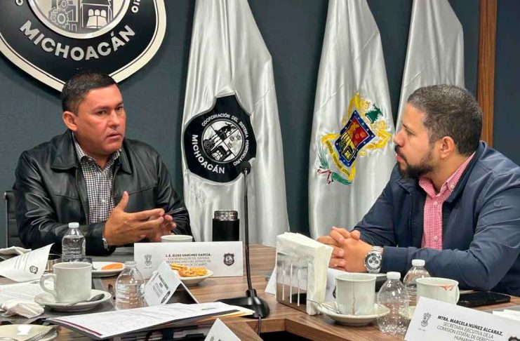 Firman convenio de colaboración CEDH Y Coordinación del Sistema Penitenciario de Michoacán