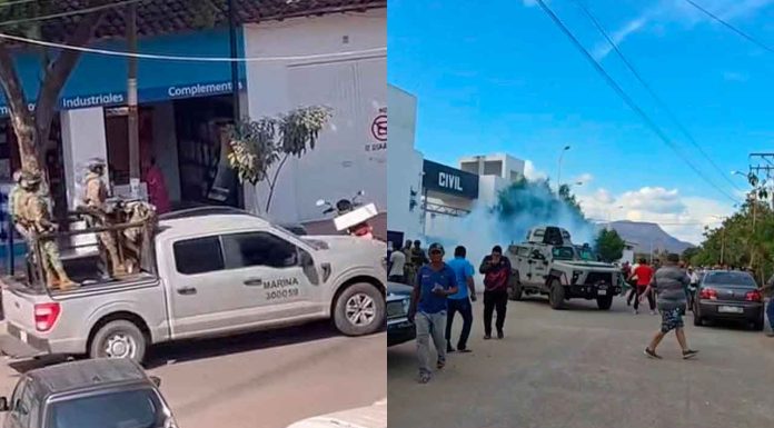 Despliegue de la Marina en Huetamo deja presuntas detenciones y protestas ciudadanas