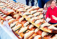 Hidalgo presumió tener la Rosca de Reyes más grande de Michoacán