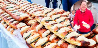 Hidalgo presumió tener la Rosca de Reyes más grande de Michoacán
