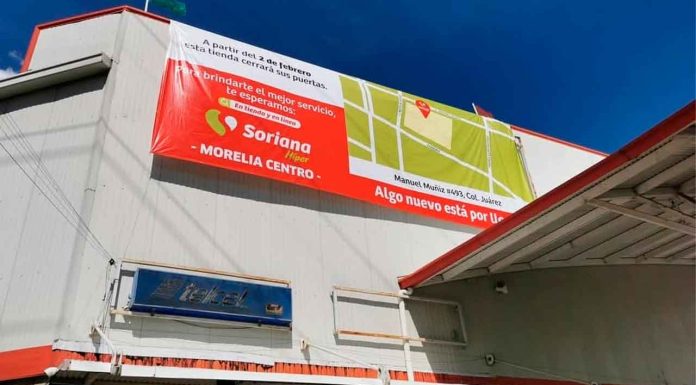 Soriana Torreón en Morelia cerrará a partir del 2 de febrero