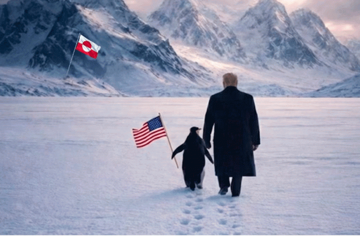 Pingüinos fuera de lugar: la imagen de Trump que provocó burlas globales
