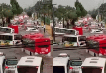 Lluvias provocan severas inundaciones en Camino a Melipilla, Santiago