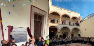 Con escuela remodelada arrancan clases este 2026, estudiantes de la Belisario Domínguez.