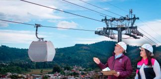 Inician pruebas del teleférico con 40 cabinas sobrevolando Uruapan: Gladyz Butanda