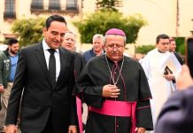 Carlos Soto acompañó a Mons. Joel Ocampo Gorostieta en su toma de posesión como Obispo de Zamora