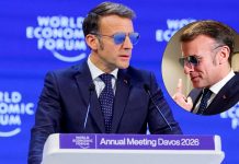 Macron atrae reflectores en Davos por críticas a Trump y uso de gafas de sol en el foro