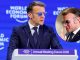 Macron atrae reflectores en Davos por críticas a Trump y uso de gafas de sol en el foro