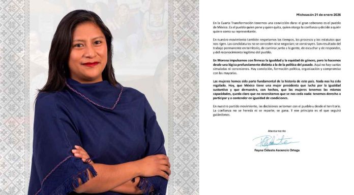 Reyna Celeste Ascencio llama a debatir con responsabilidad la participación de las mujeres en la 4T