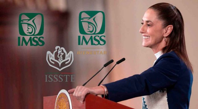 Gobierno federal anuncia credencialización para unificar la atención médica en IMSS, ISSSTE e IMSS Bienestar.