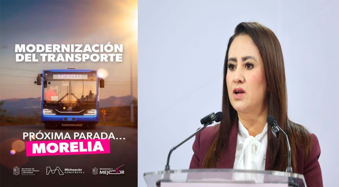 Gladyz Butanda confirma próxima renovación del transporte de Morelia