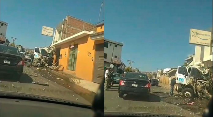 Sin lesionados, tras choque de pipa del municipio