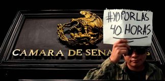 Protestan frente al Congreso local contra reforma de reducción de la jornada laboral