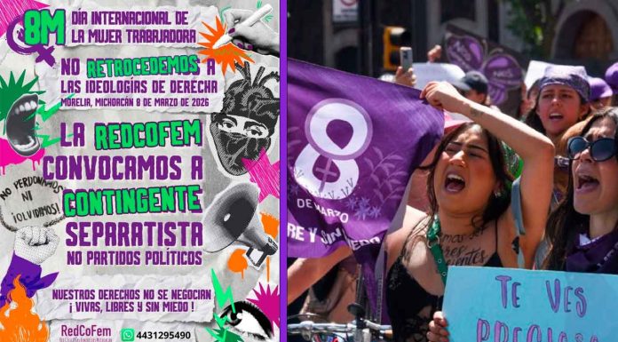 #IMÁGEN// RedCoFEM convoca a conformar contingente separatista este 8 de marzo