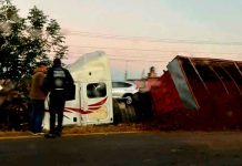 #VIDEO Se accidenta tráiler en la Morelia-Pátzcuaro