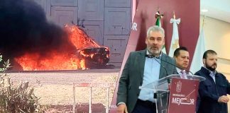 Retirados todos los vehículos quemados, los que no tenían seguro deben presentar denuncias ante FGE: Bedolla