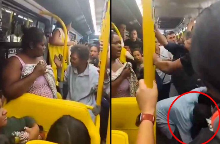 #VIDE// Mujer arroja excrementos a pasajeros en autobús de Brasil