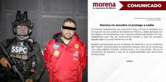 #IMÁGEN Morena responde, nadie por encima de la Ley, sobre alcalde detenido de Tequila