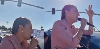 #VIDEO || Protesta alcanza a Sheinbaum en San Quintín: ciudadanos exigen obras, hospitales y salida de la alcaldesa